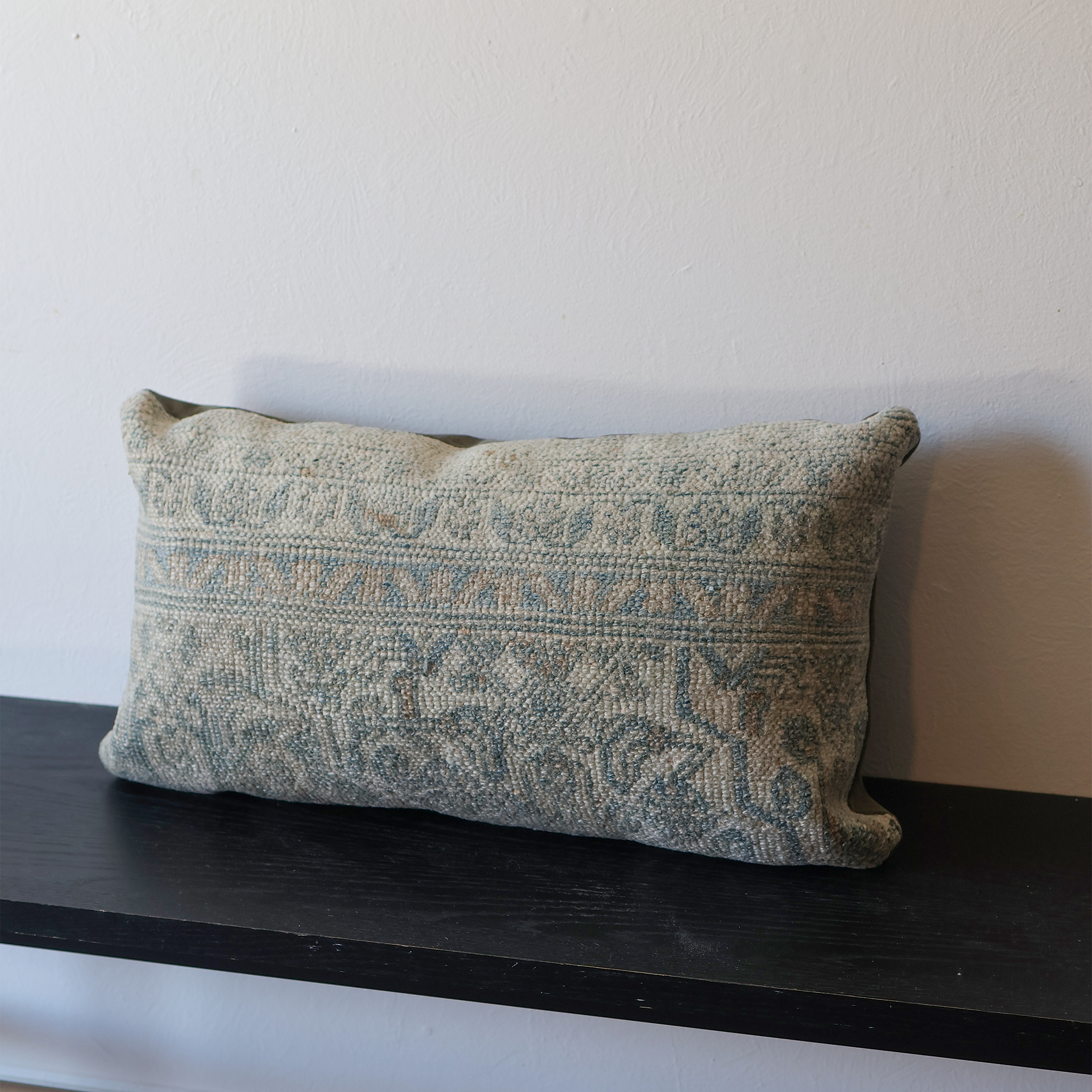 Geometric Blue Lumbar Pillow