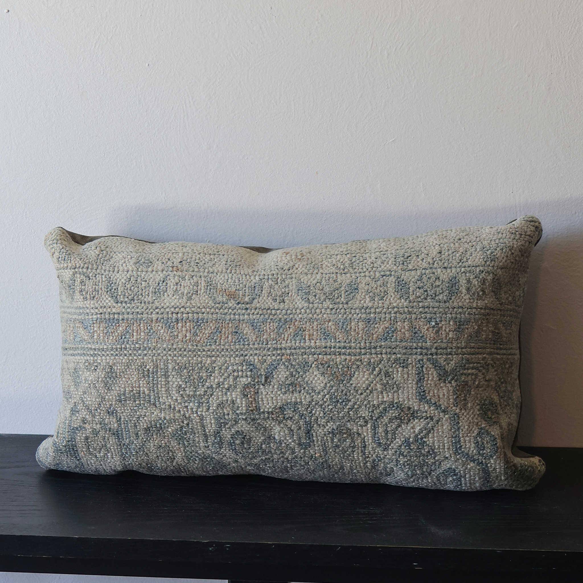 Geometric Blue Lumbar Pillow